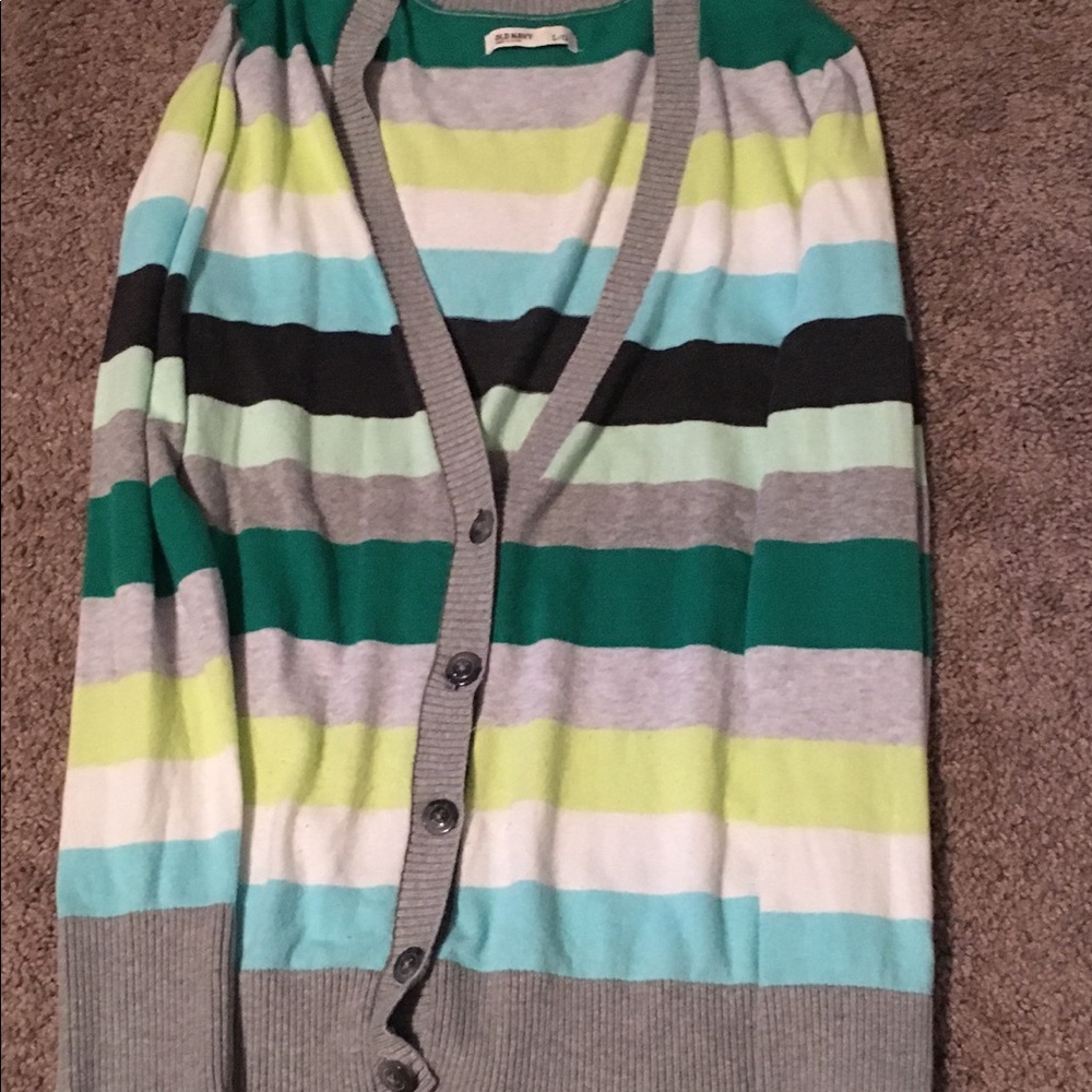 Comfortable striped cardigan